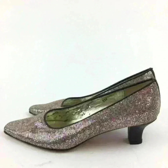 Vaneli Heels 6 Sequins Shiny Party Holiday Retro - Picture 4 of 9